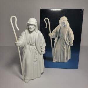 Avon Nativity Collectibles: THE SHEPERD Porcelain Christmas Figurine 1983